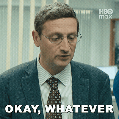 Man In Suit Saying Okay Whatever GIF
