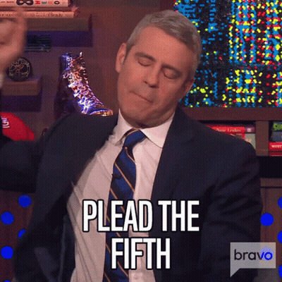 Man In Suit Saying Plead The Fifth GIF