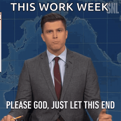 Man In Suit Saying Please God Just Let This End In Front Of Map GIF
