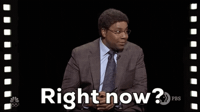 Man In Suit Saying Right Now GIF