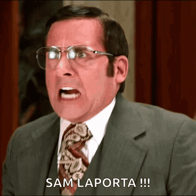 Man In Suit Saying Sam Laporta GIF