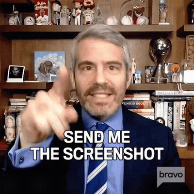 Man In Suit Saying Send Me The Screenshot GIF