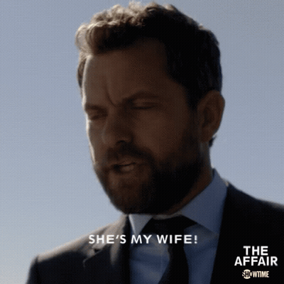 Man In Suit Saying She Is My Wife GIF