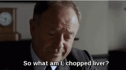 Man In Suit Saying So What Am I Chopped Liver GIF