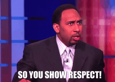 Man In Suit Saying So You Show Respect GIF