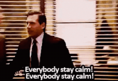 Man In Suit Saying Stay Calm GIF