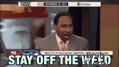 Man In Suit Saying Stay Off The Weed GIF