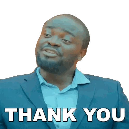 Man In Suit Saying Thank You Sticker