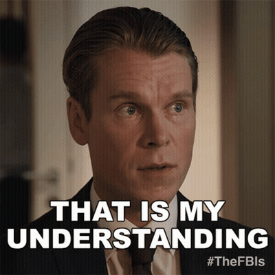 Man In Suit Saying That Is My Understanding GIF