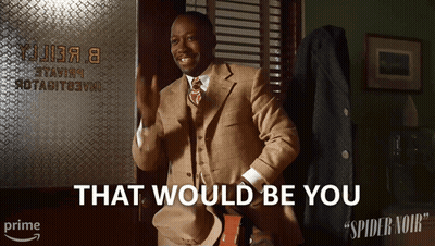 Man In Suit Saying That Would Be You GIF