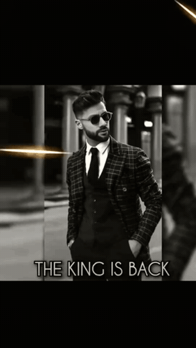 Man In Suit Saying The King Is Back GIF