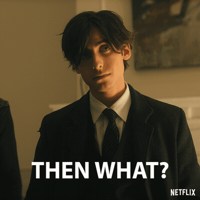 Man In Suit Saying Then What GIF