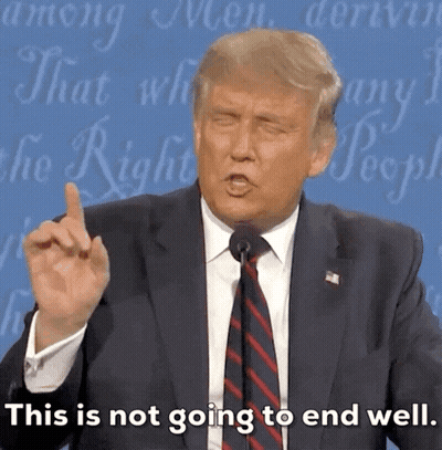 Man In Suit Saying This Is Not Going To End Well GIF