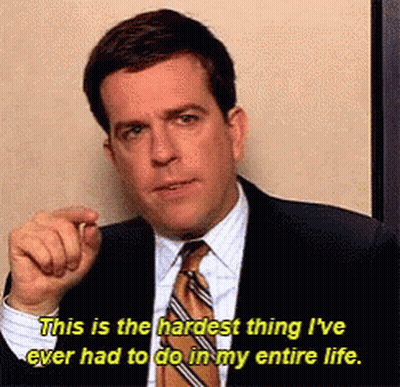 Man In Suit Saying This Is The Hardest Thing GIF