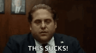Man In Suit Saying This Sucks GIF