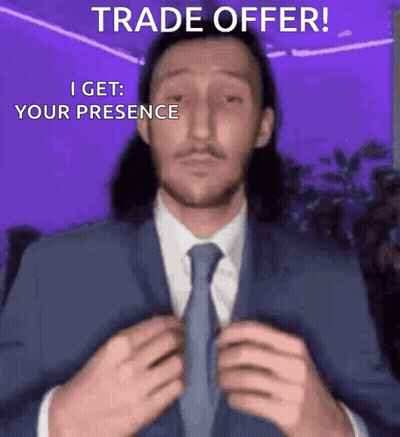 Man In Suit Saying Trade Offer GIF