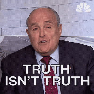 Man In Suit Saying Truth Isn't Truth GIF