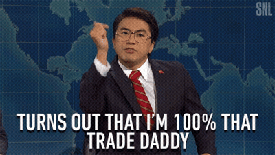 Man In Suit Saying Turns Out That I'm 100% That Trade Daddy GIF