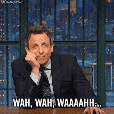 Man In Suit Saying Wah Wah Waaaahhh GIF