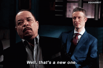 Man In Suit Saying Well That's A New One GIF