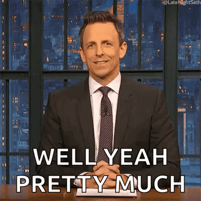 Man In Suit Saying Well Yeah Pretty Much GIF