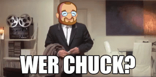 Man In Suit Saying Wer Chuck GIF