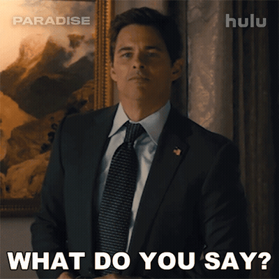 Man In Suit Saying What Do You Say GIF