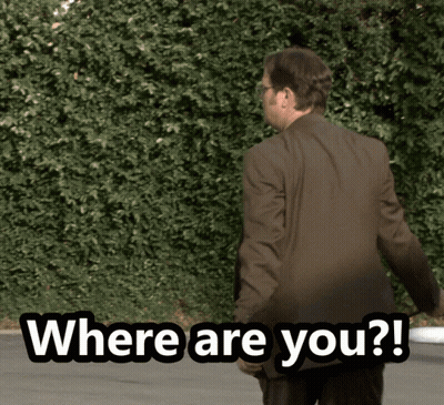 Man In Suit Saying Where Are You GIF