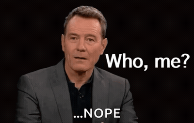 Man In Suit Saying Who Me Nope GIF