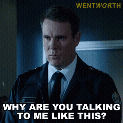 Man In Suit Saying Why Are You Talking To Me Like This GIF