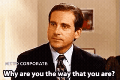 Man In Suit Saying Why Are You The Way That You Are GIF
