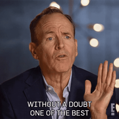 Man In Suit Saying Without A Doubt One Of The Best GIF