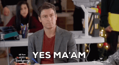 Man In Suit Saying Yes Ma'am GIF