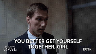 Man In Suit Saying You Better Get Yourself Together Girl GIF