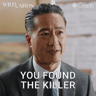 Man In Suit Saying You Found The Killer GIF