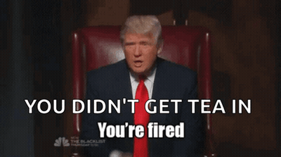 Man In Suit Saying You're Fired GIF