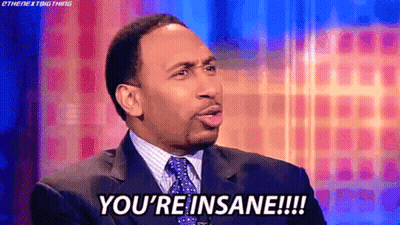 Man In Suit Saying You're Insane GIF