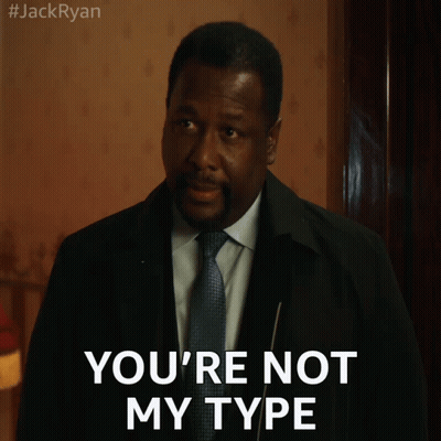 Man In Suit Saying You're Not My Type GIF