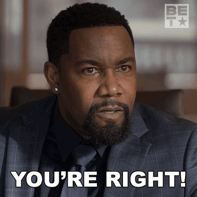 Man In Suit Saying You're Right GIF