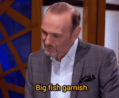 Man In Suit Says Big Fish Garnish GIF