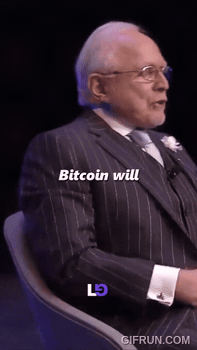 Man In Suit Says Bitcoin Will GIF