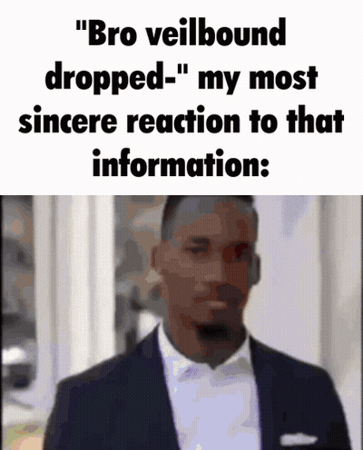 Man In Suit Says Bro Veilbound Dropped GIF
