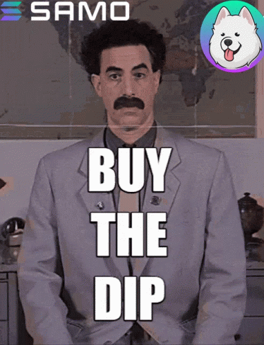 Man In Suit Says Buy The Dip GIF