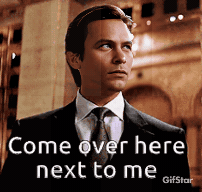 Man In Suit Says Come Over Here GIF