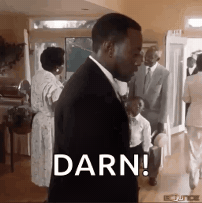 Man In Suit Says Darn GIF