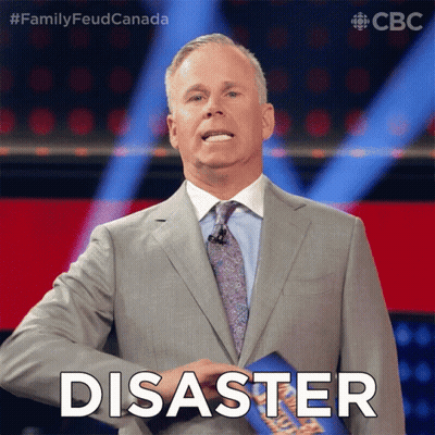 Man In Suit Says Disaster GIF
