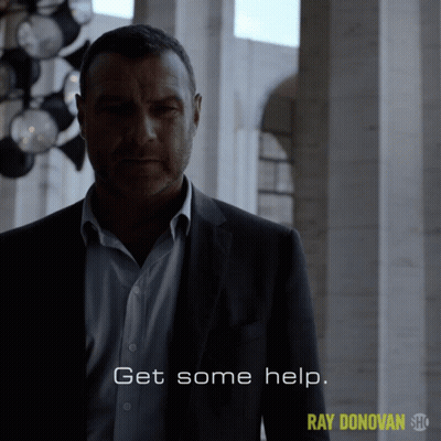 Man In Suit Says Get Some Help Ray Donovan GIF
