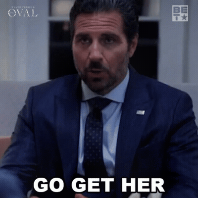 Man In Suit Says Go Get Her GIF
