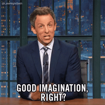 Man In Suit Says Good Imagination Right GIF