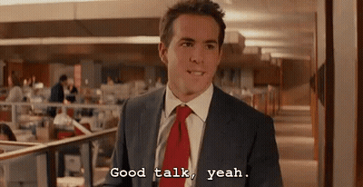 Man In Suit Says Good Talk Yeah GIF